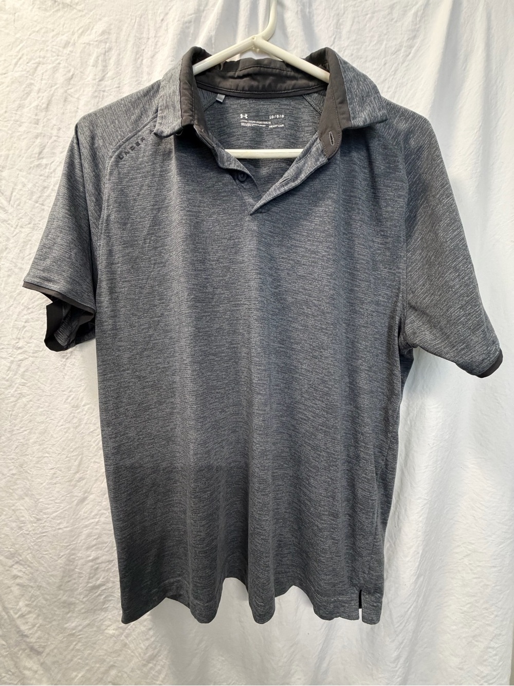 LG Men's Heather Gray Polo Shirt